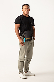 Unisex Siyah Çapraz Sırt Ve Göğüs Çantası NemoBags  Bodybag Çanta 21x17x6cm