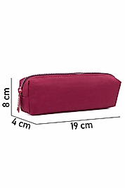 Nemo Bags Kalemlik Bordo Tek Cepli Krinkıl Su Geçirmez Kalem Kutusu