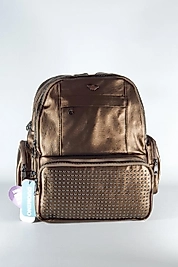 Bakır Sırt Çantası Taşlı 14" İnç Yıkama Yumuşak Deri 8 Cepli Mega Bag Kılinkır by Nemo Group