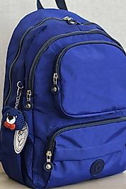 Nemo Bags Saks Mavisi Sırt, Okul, 14 İnç Laptop, Seyahat Çantası Amigurumi Ayıcık Anahtarlık Hediyeli