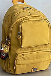 Nemo Bags SARI Sırt, Okul, 14 İnç Laptop, Seyahat Çantası Amigurumi Ayıcık Anahtarlık Hediyeli