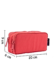 Nemo Bags Mercan Su Geçirmez Krinkıl Kumaş Çift Bölmeli Kalemlik Kalem Kutusu