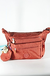 Kiremit Çok Cepli Ayarlanabilir Kadın Çapraz Askılı Omuz Çantası  by Nemo Group