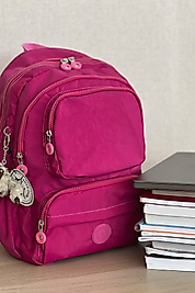 NEMO BAGS Unisex Fuşya Sırt Çantası Okul Çantası Laptop ve Seyahat Çantası Su Geçirmez Spor Çantası 40x30x15cm