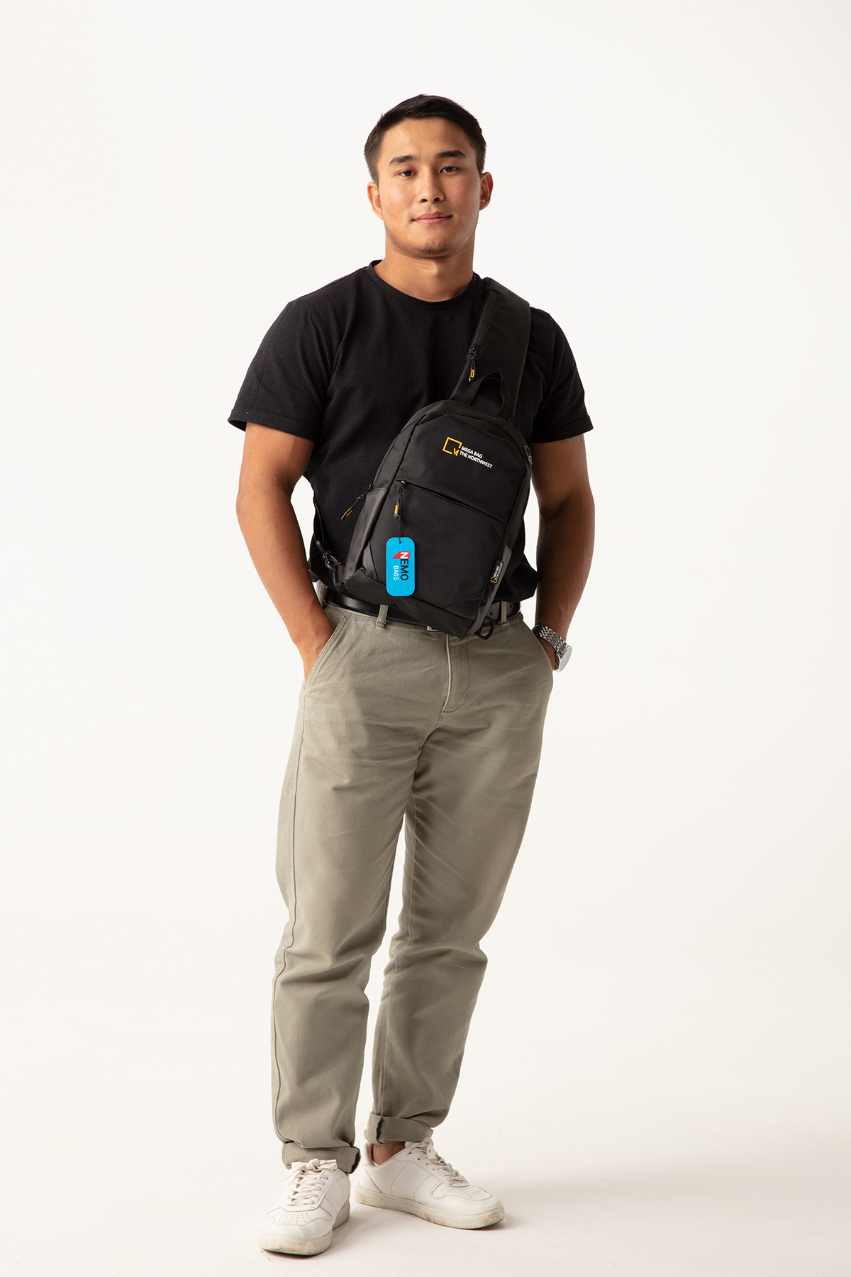 NEMO BAGS Unisex  SİYAH Çapraz Sırt Ve Göğüs Çantası NemoBags  Bodybag Çanta 31x18x8cm