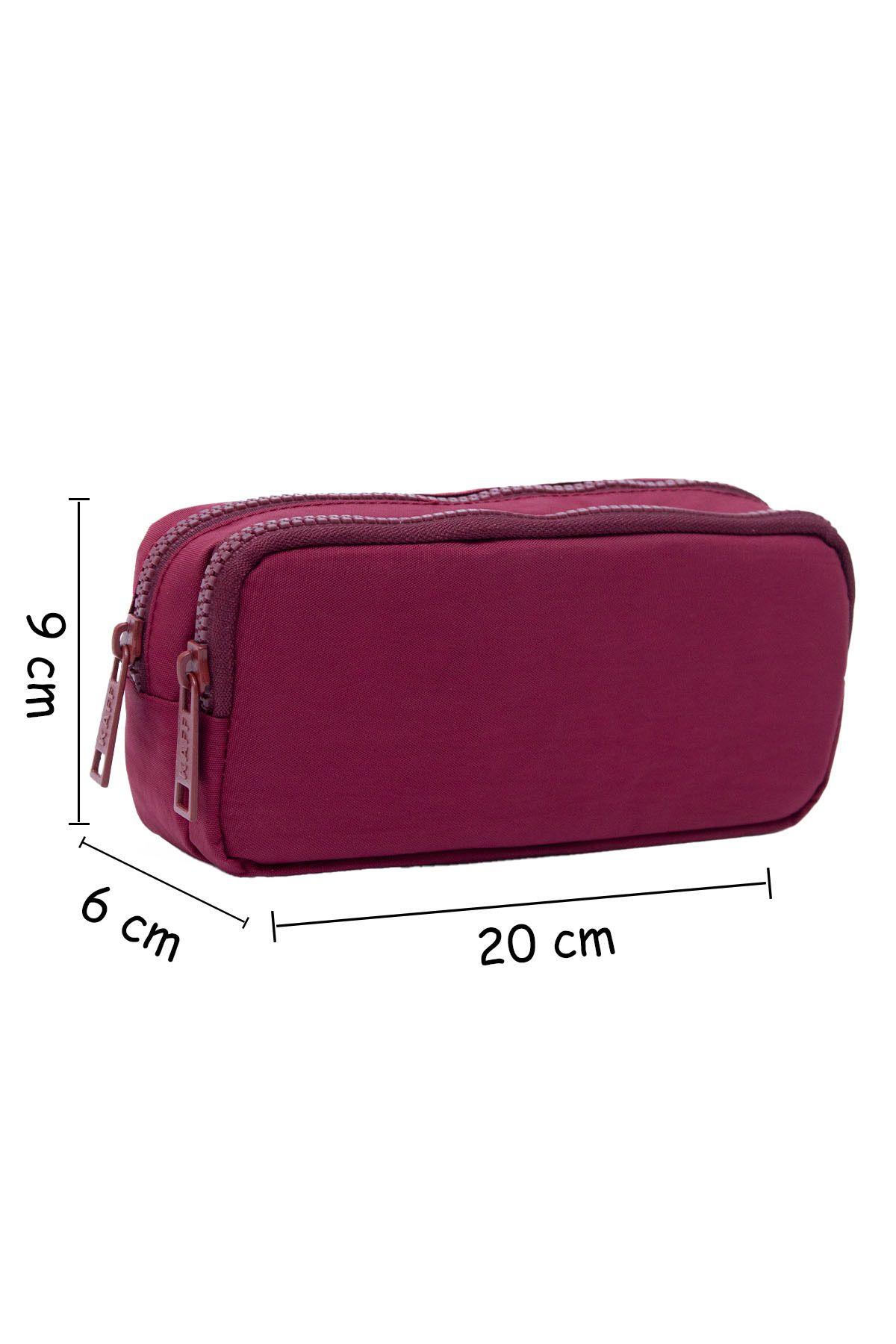 Nemo Bags Bordo Su Geçirmez Krinkıl Kumaş Çift Bölmeli