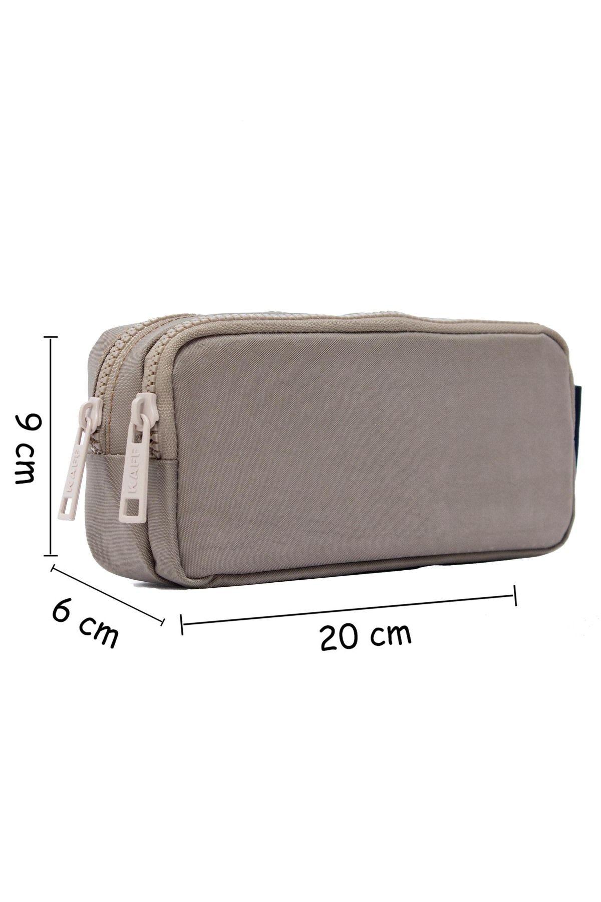 Nemo Bags Açık Vizon Su Geçirmez Krinkıl Kumaş Çift Bölmeli