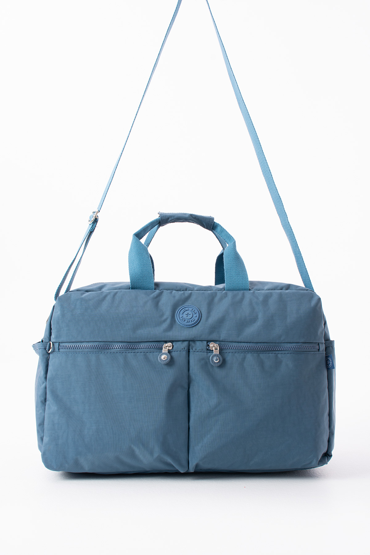 NEMO BAGS Turkuaz Seyahat Çantası, Orta Boy, Valiz Askılı Bavul, Klinkır Su Geçirmez Kumaş Spor Çantası, 46x30cm