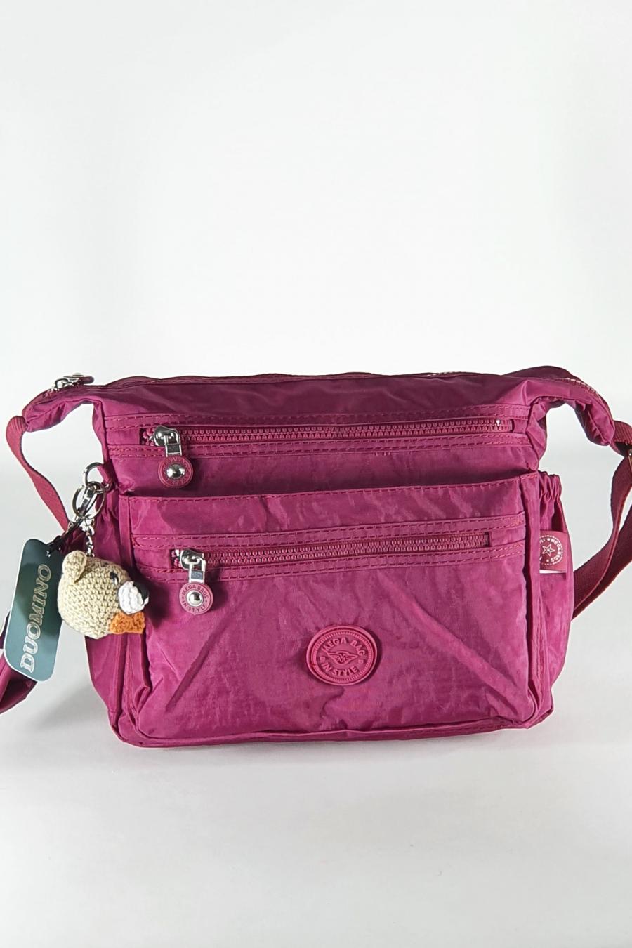 Bordo Çok Cepli Ayarlanabilir Kadın Çapraz Askılı Omuz Çantası  by Nemo Group