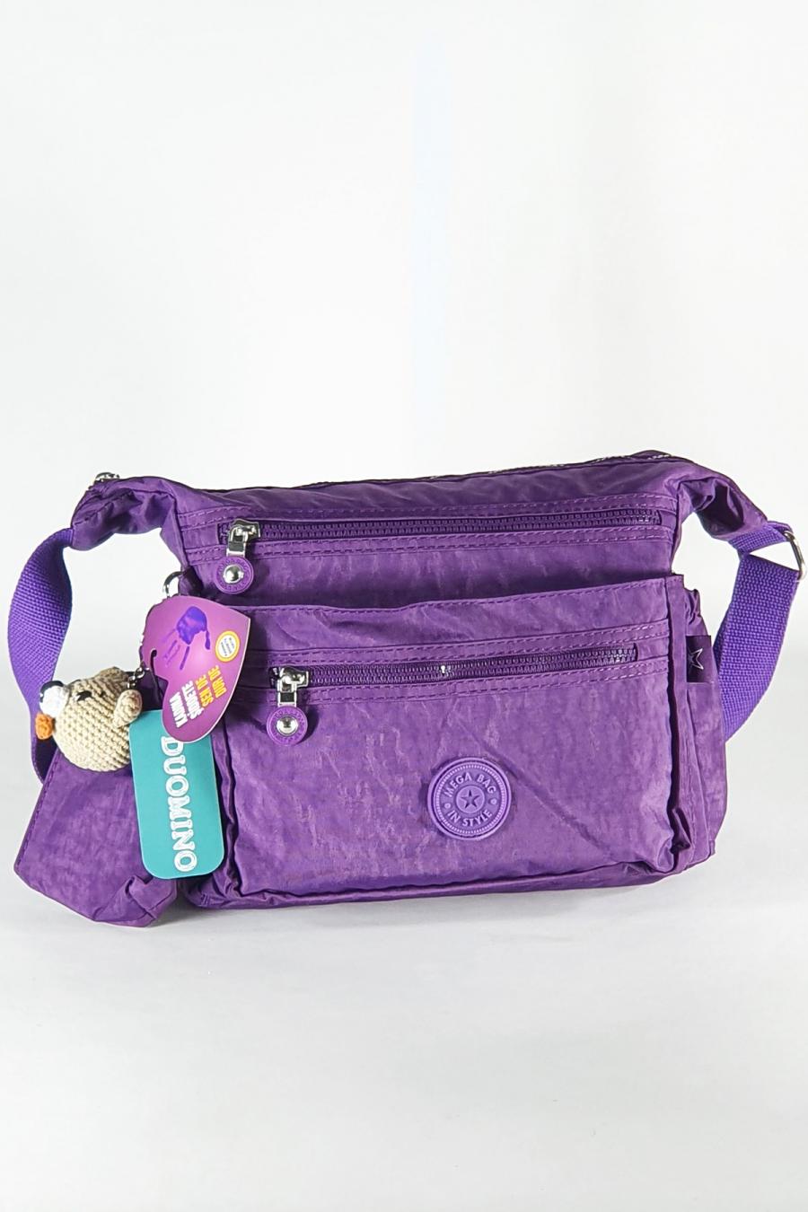 Mor Çok Cepli Ayarlanabilir Kadın Çapraz Askılı Omuz Çantası  by Nemo Group