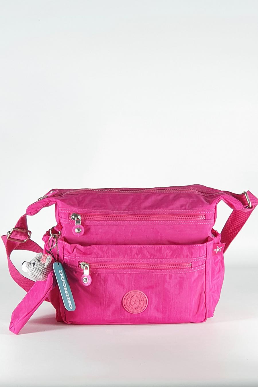 Pembe Çok Cepli Ayarlanabilir Kadın Çapraz Askılı Omuz Çantası  by Nemo Group