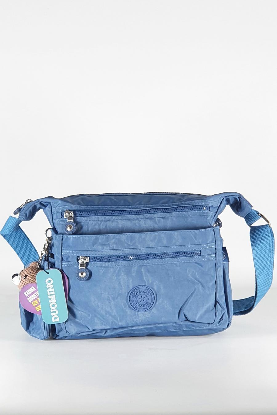 Turkuaz Çok Cepli Ayarlanabilir Kadın Çapraz Askılı Omuz Çantası  by Nemo Group